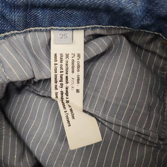 Superfine High Waisted Flare Jeans‎ Sz 25 Made in Italy - Picture 5 of 10